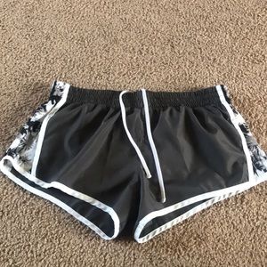 Grey running shorts